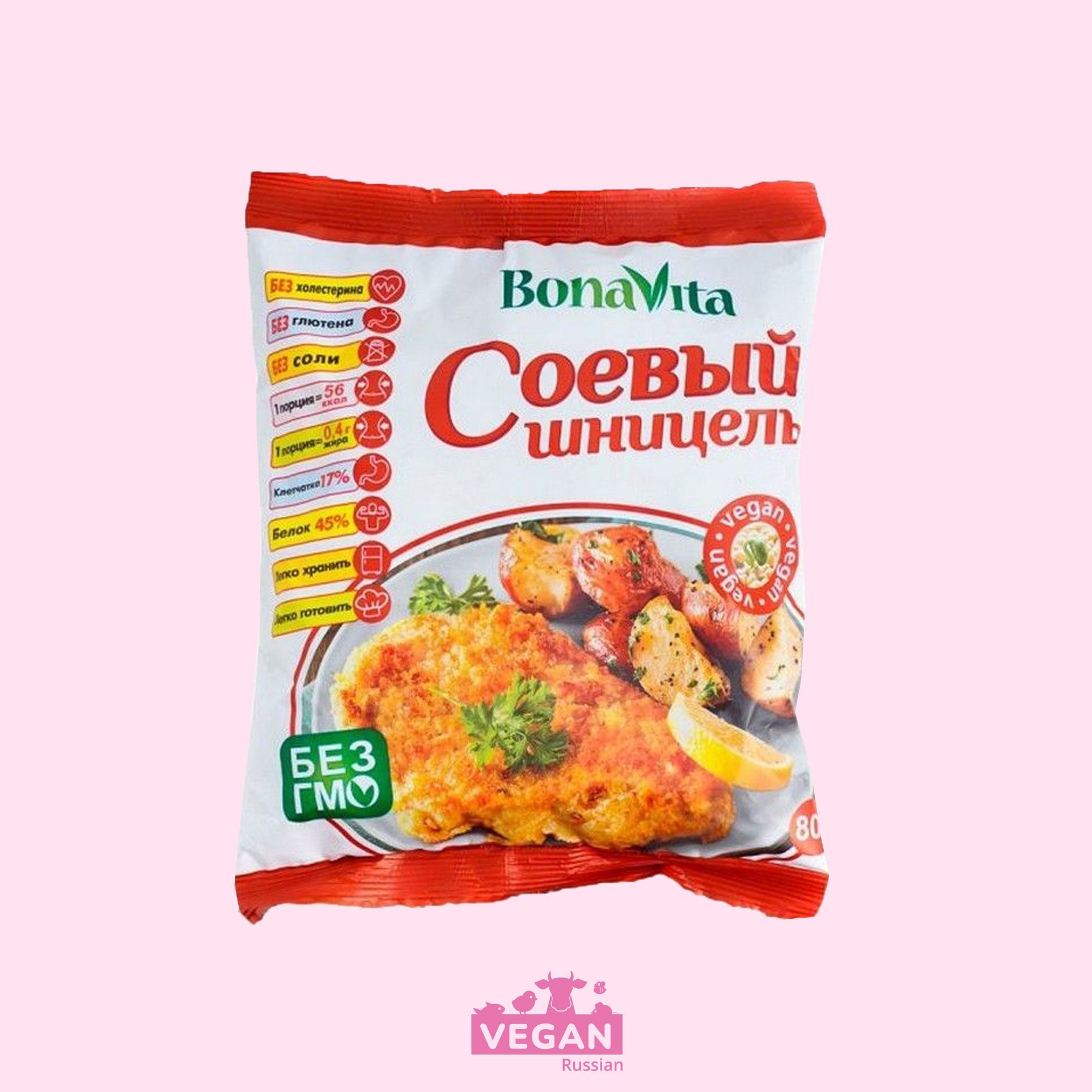 Соевое мясо Шницель BonaVita 80 г