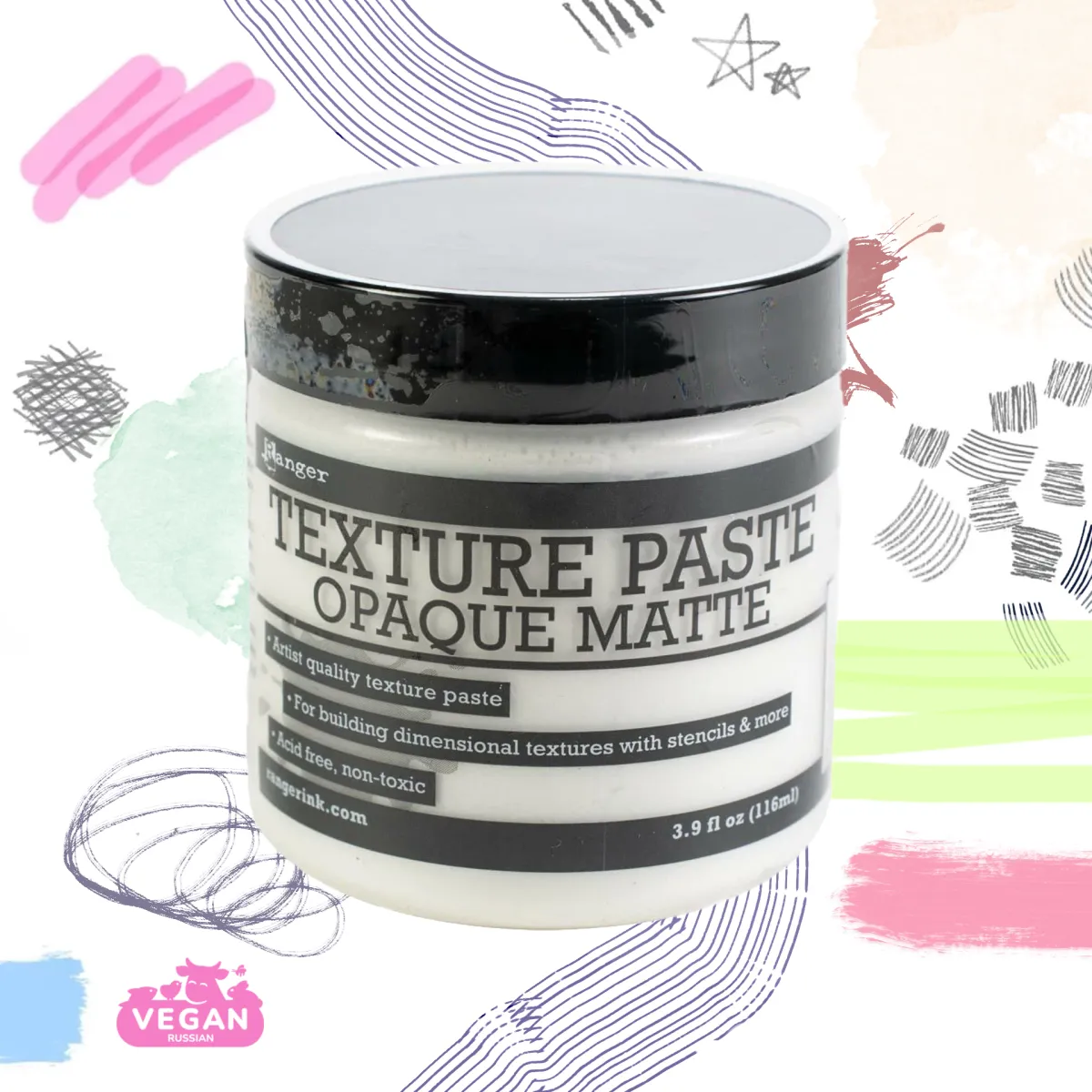 Паста текстурная Metallic White Texture Paste Ranger