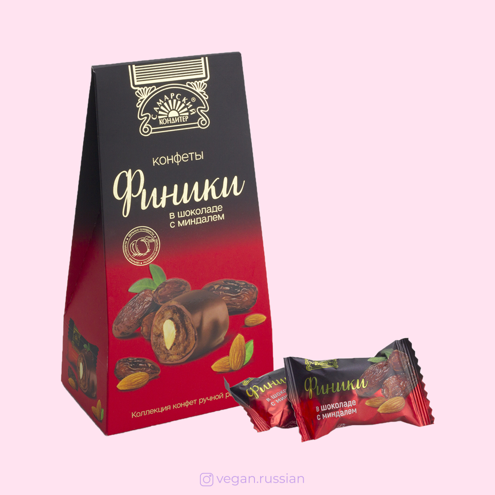 Финики в шоколаде с миндалем Самарский кондитер 155 г