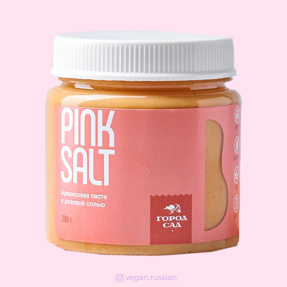 Арахисовая паста с солью Pink salt Город-Сад 200 г