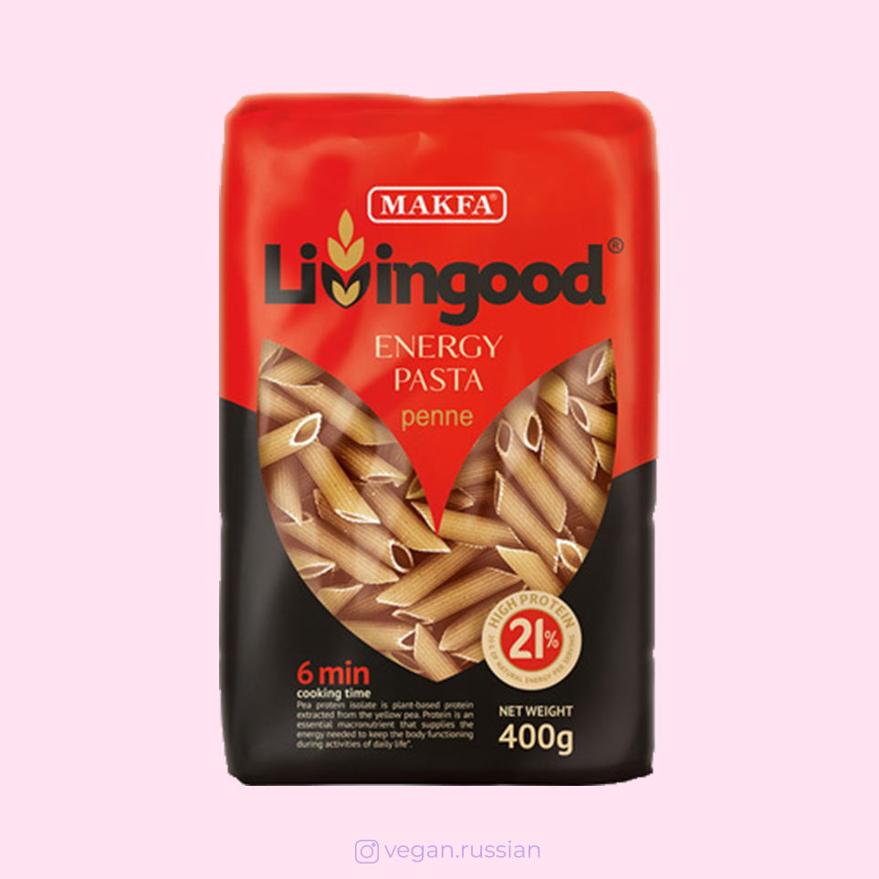 Макароны Penne Energy Pasta Livingood 400 г