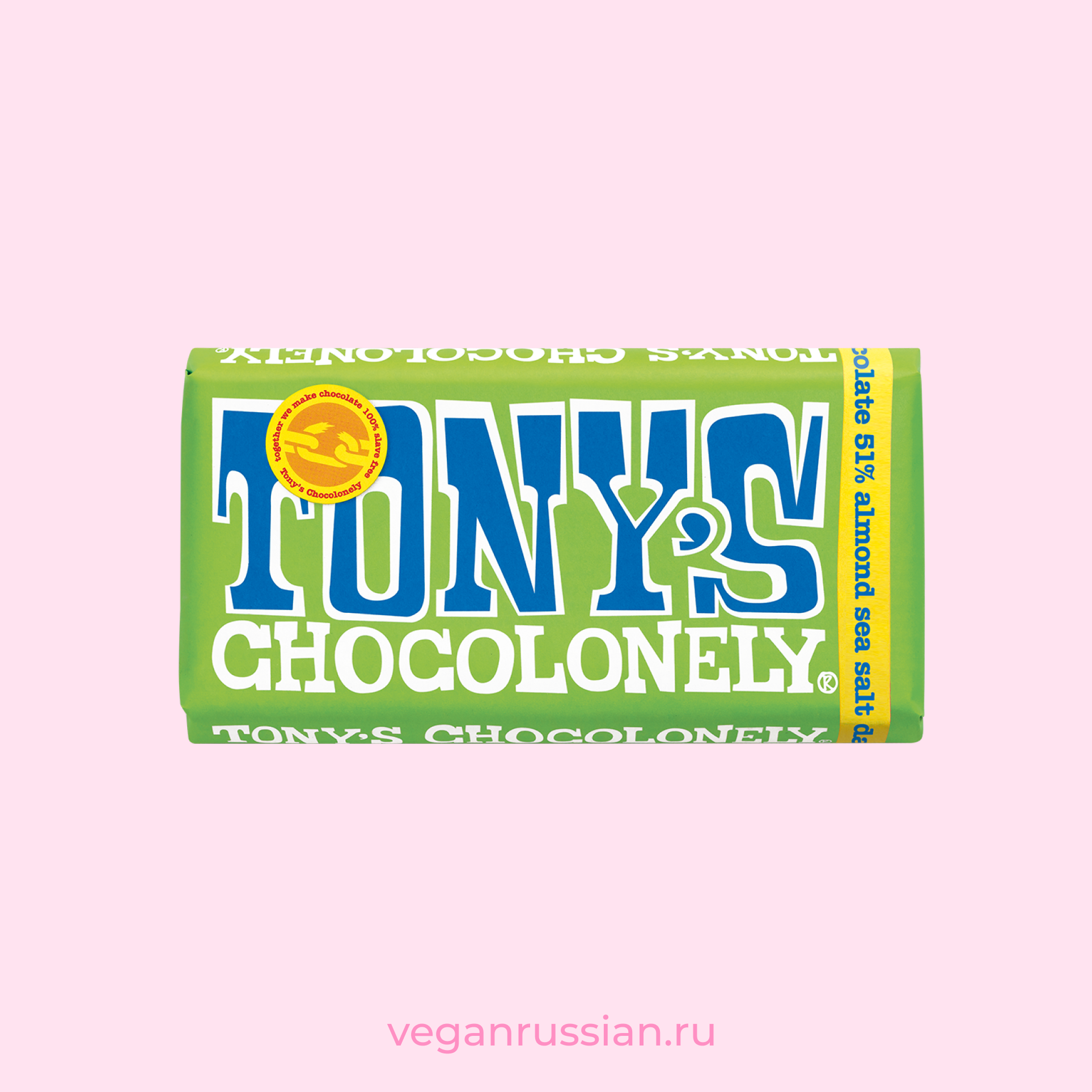 Шоколад миндаль и морская соль Tony's Chocolonely 180 г