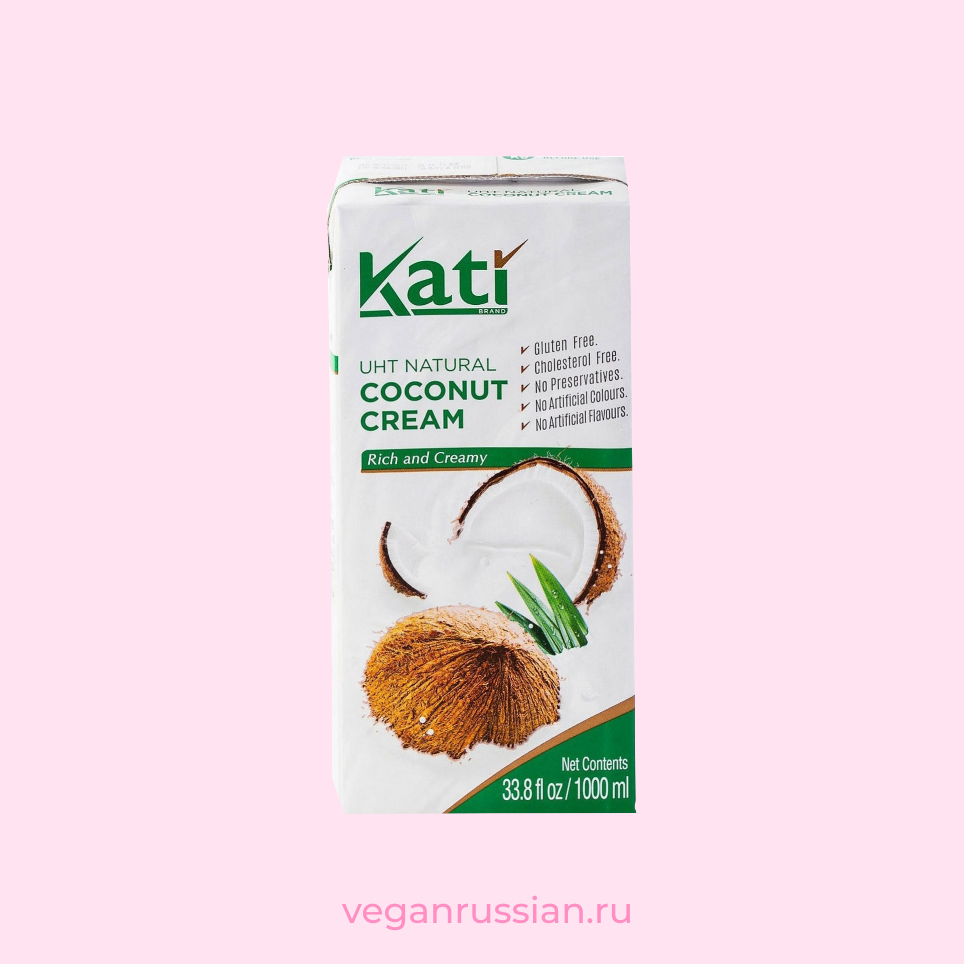 Сливки кокосовые для взбивания Kati 1 л
