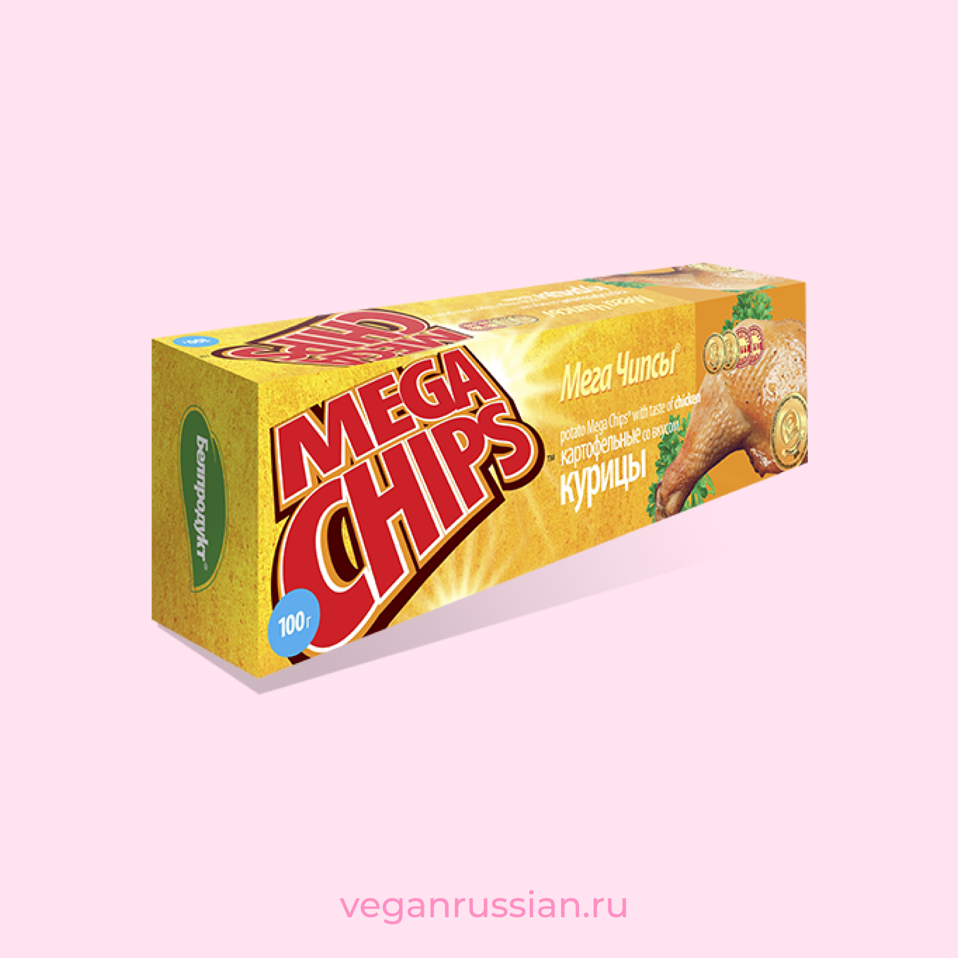 Чипсы-пластины курица Mega Chips 200 г