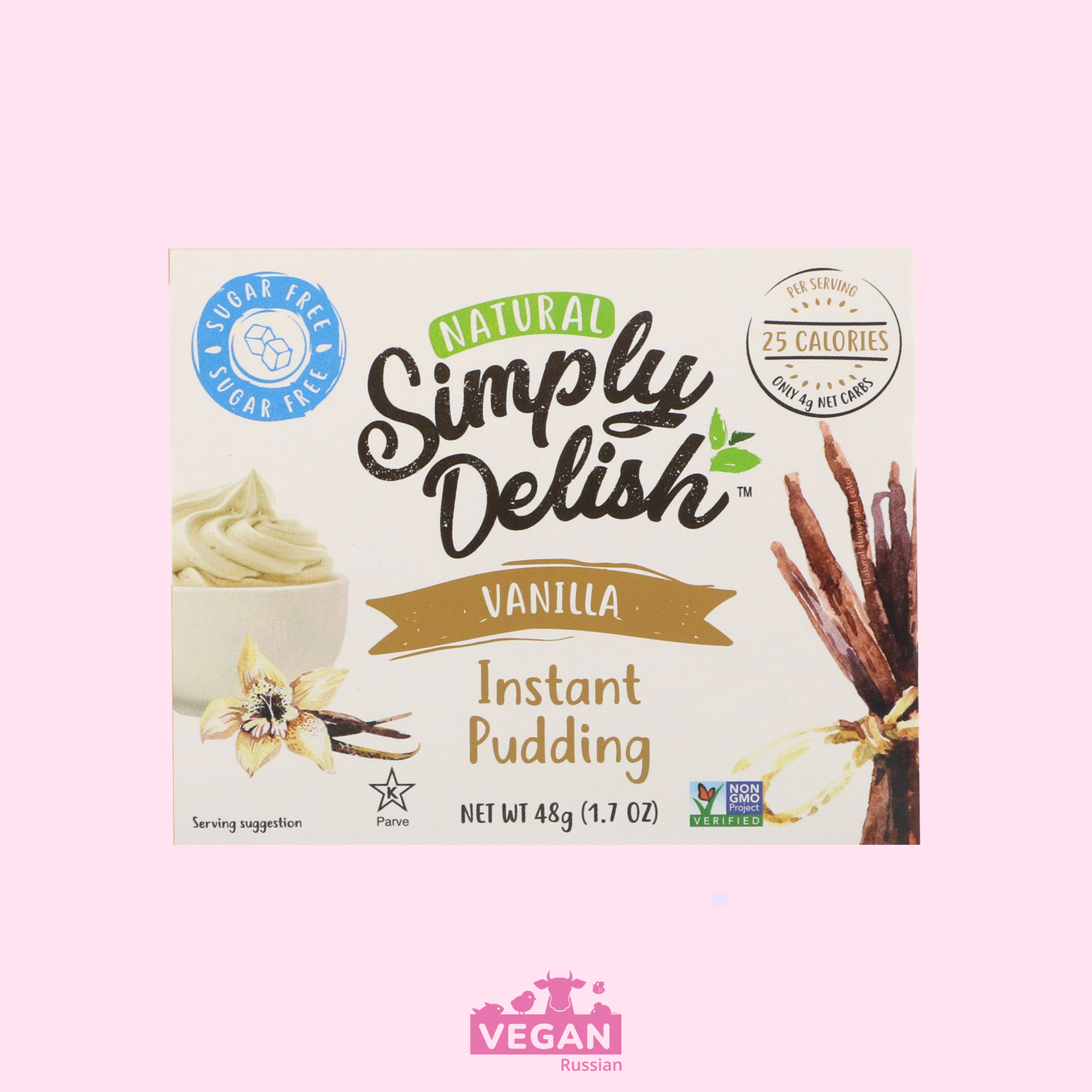 Смесь для ванильного пуддинга Natural Simply Delish 48 г