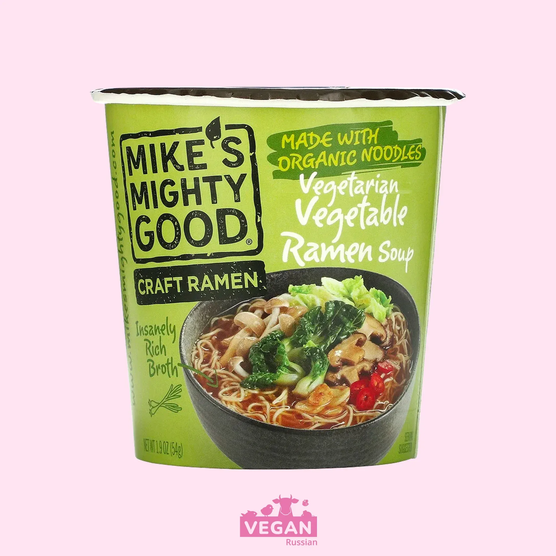 Суп рамен овощной с лапшой Mike's Mighty Good 54 г