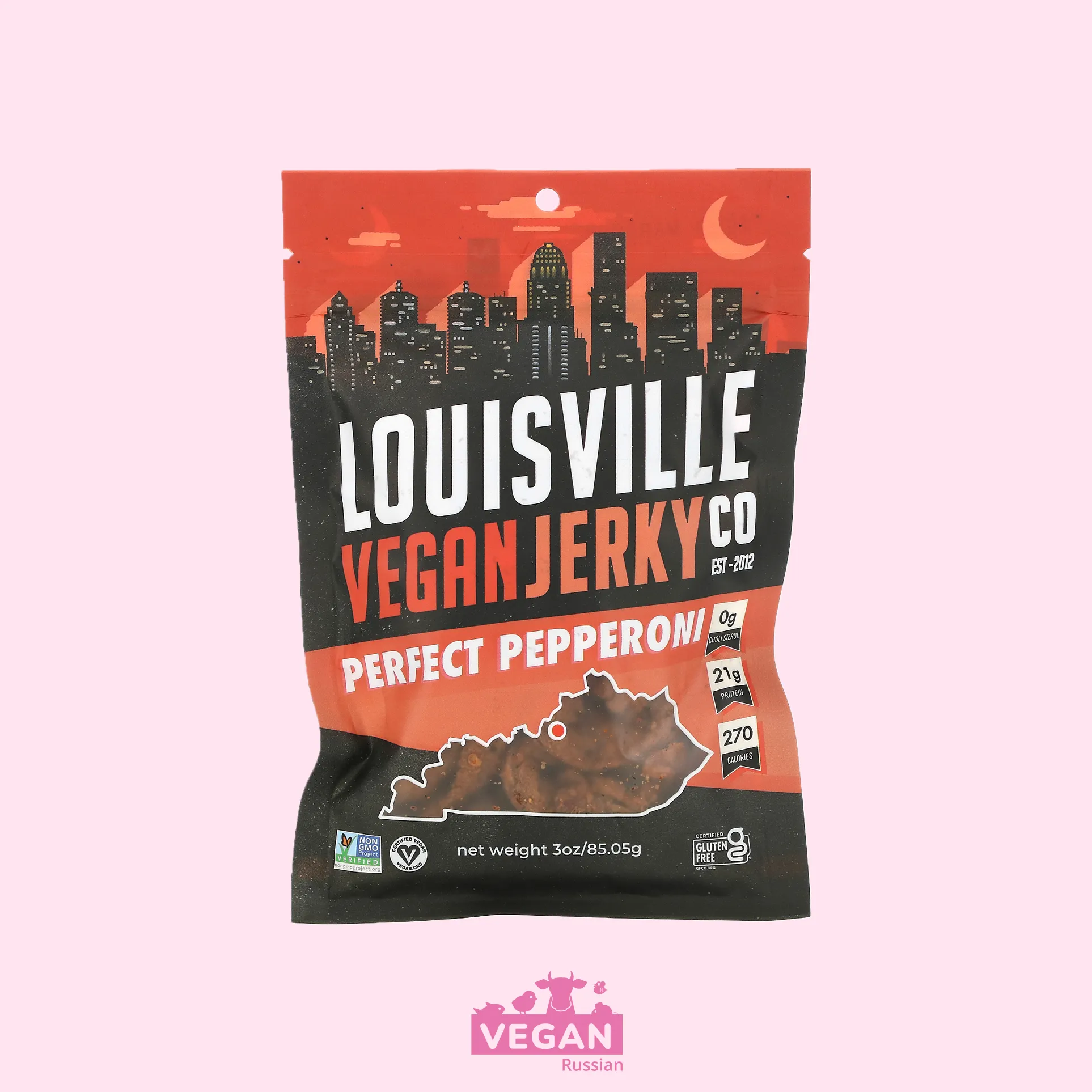 Джерки со вкусом идеального барбекю Louisville Vegan Jerky Co 85 г