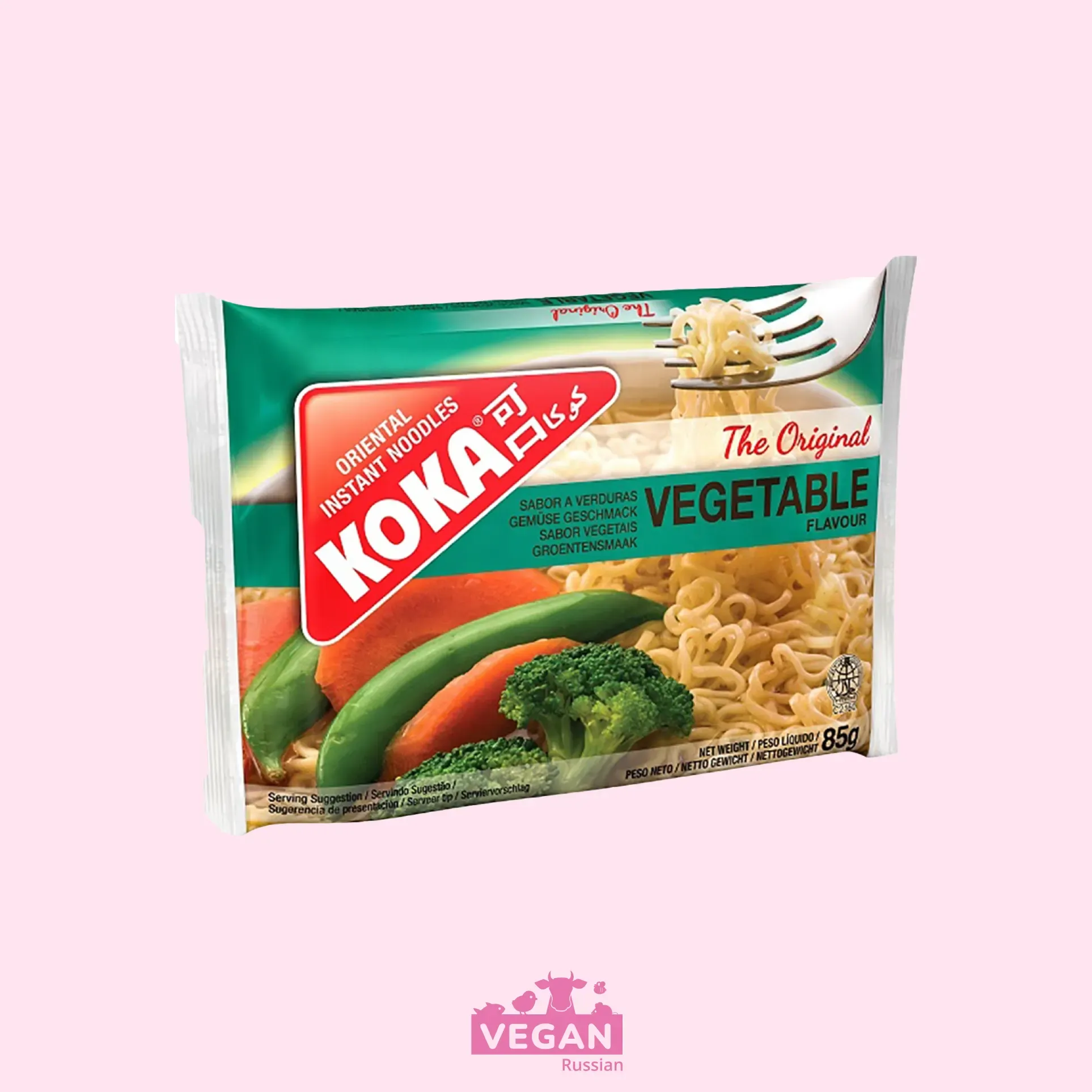 Лапша быстрого приготовления со вкусом овощей KOKA Original 85 г