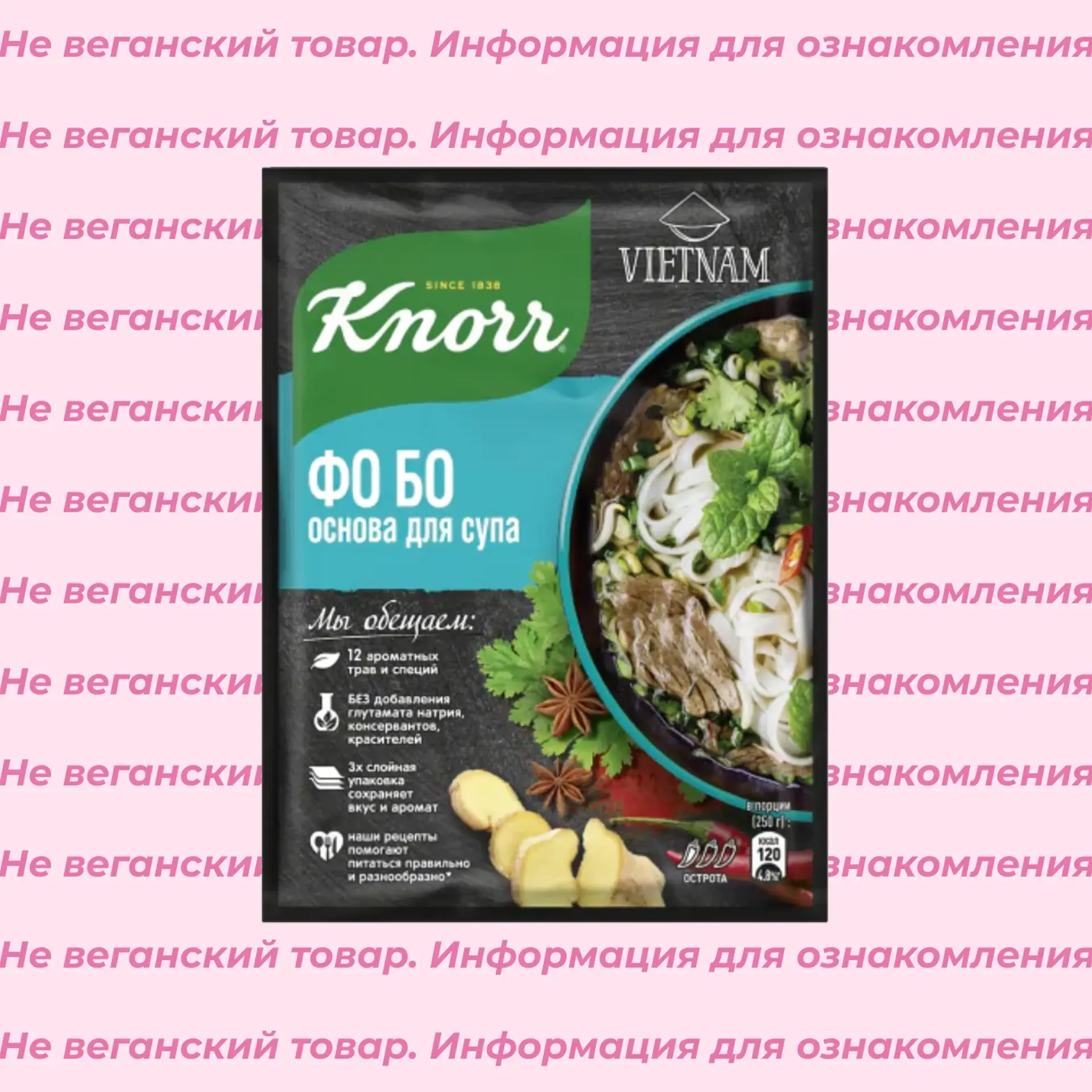 Невеганская основа для супа Фо бо Knorr