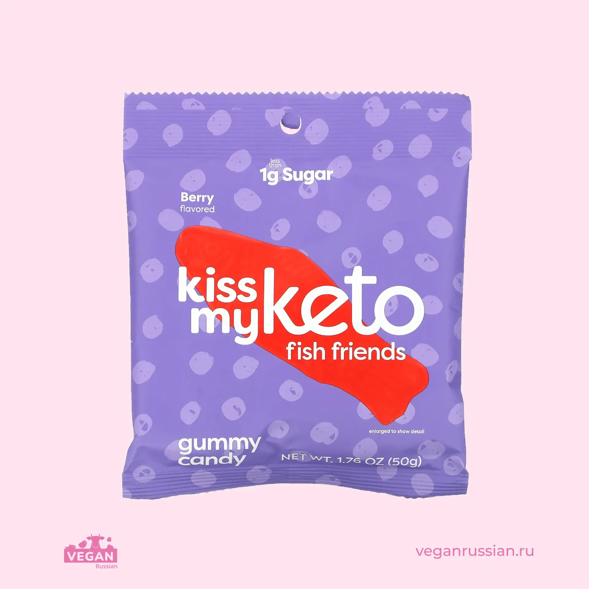 Жевательные конфеты Fish Friends Kiss My Keto 6х50 г