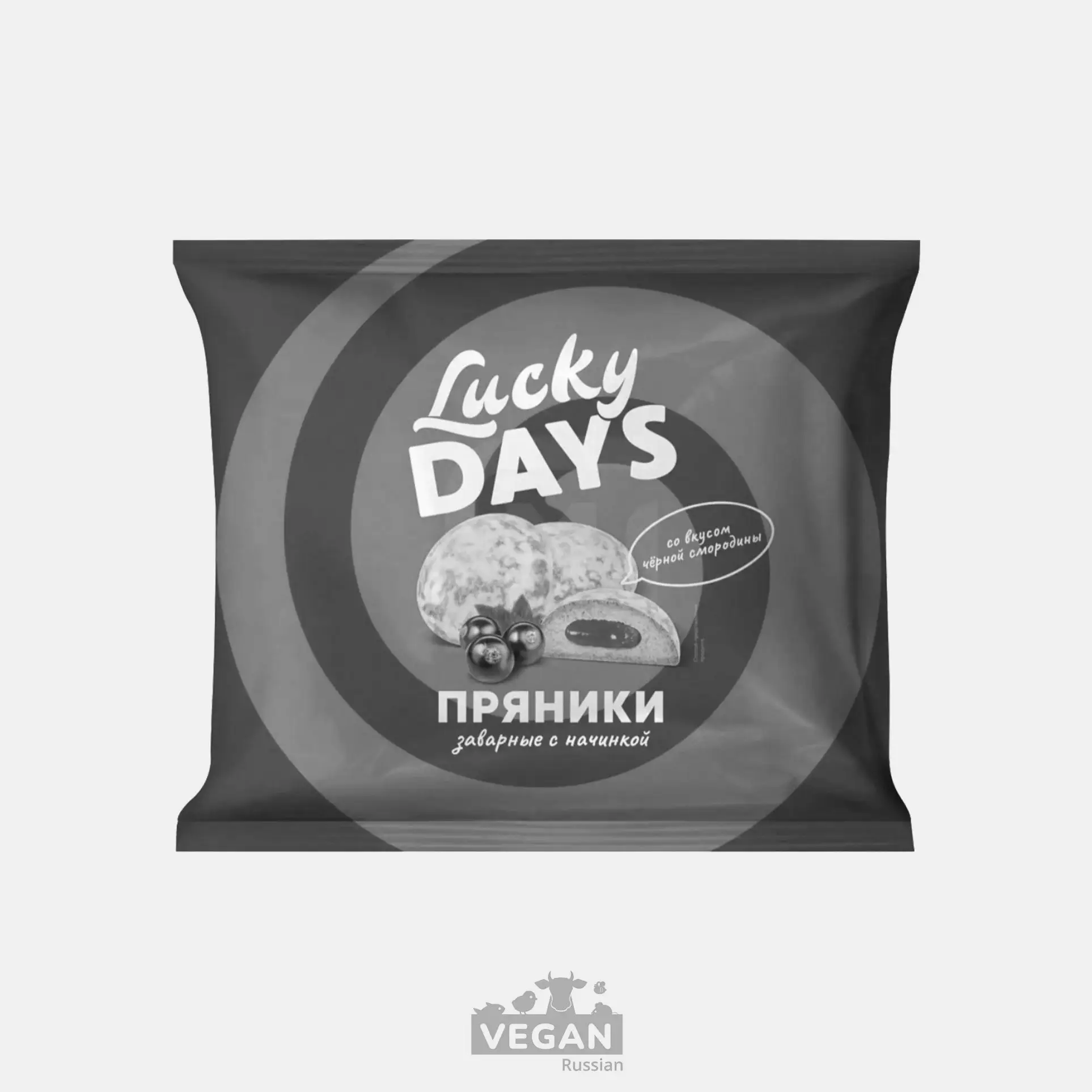 Архив: Пряники со вкусом черной смородины Lucky Days 300 г