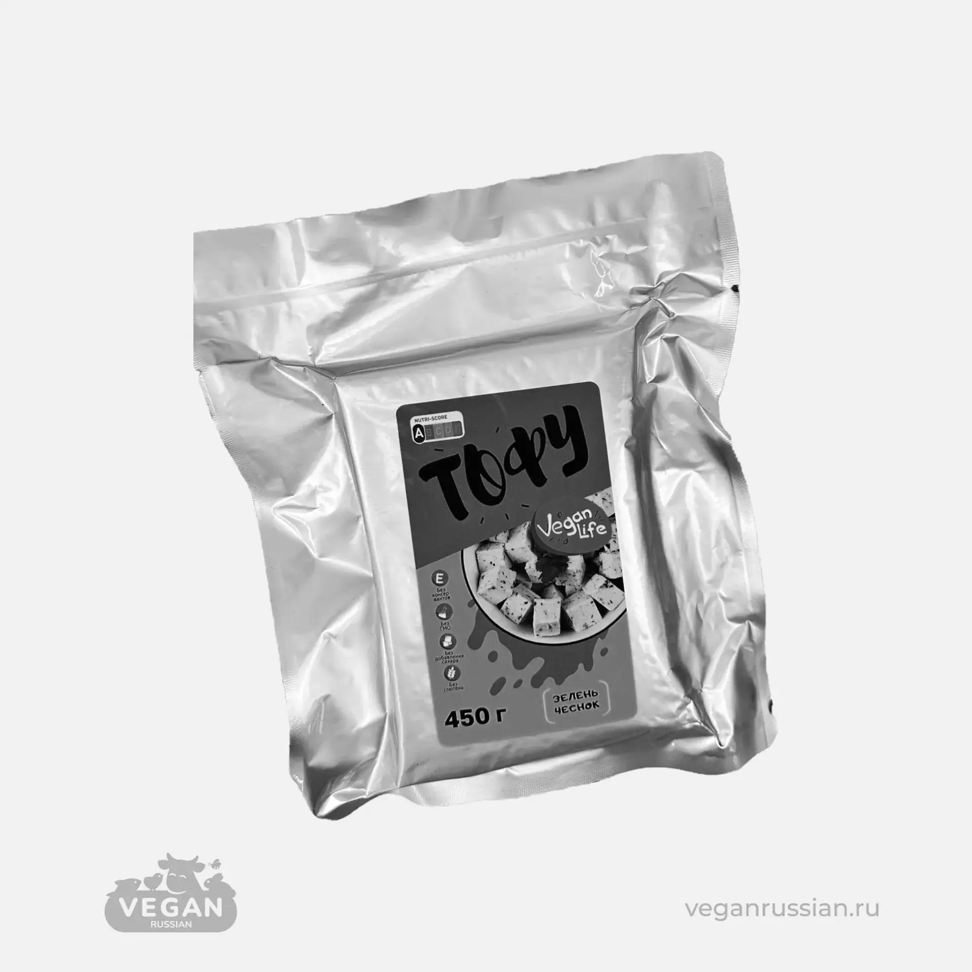 Архив: Тофу с зеленью и чесноком Vegan Life 450 г
