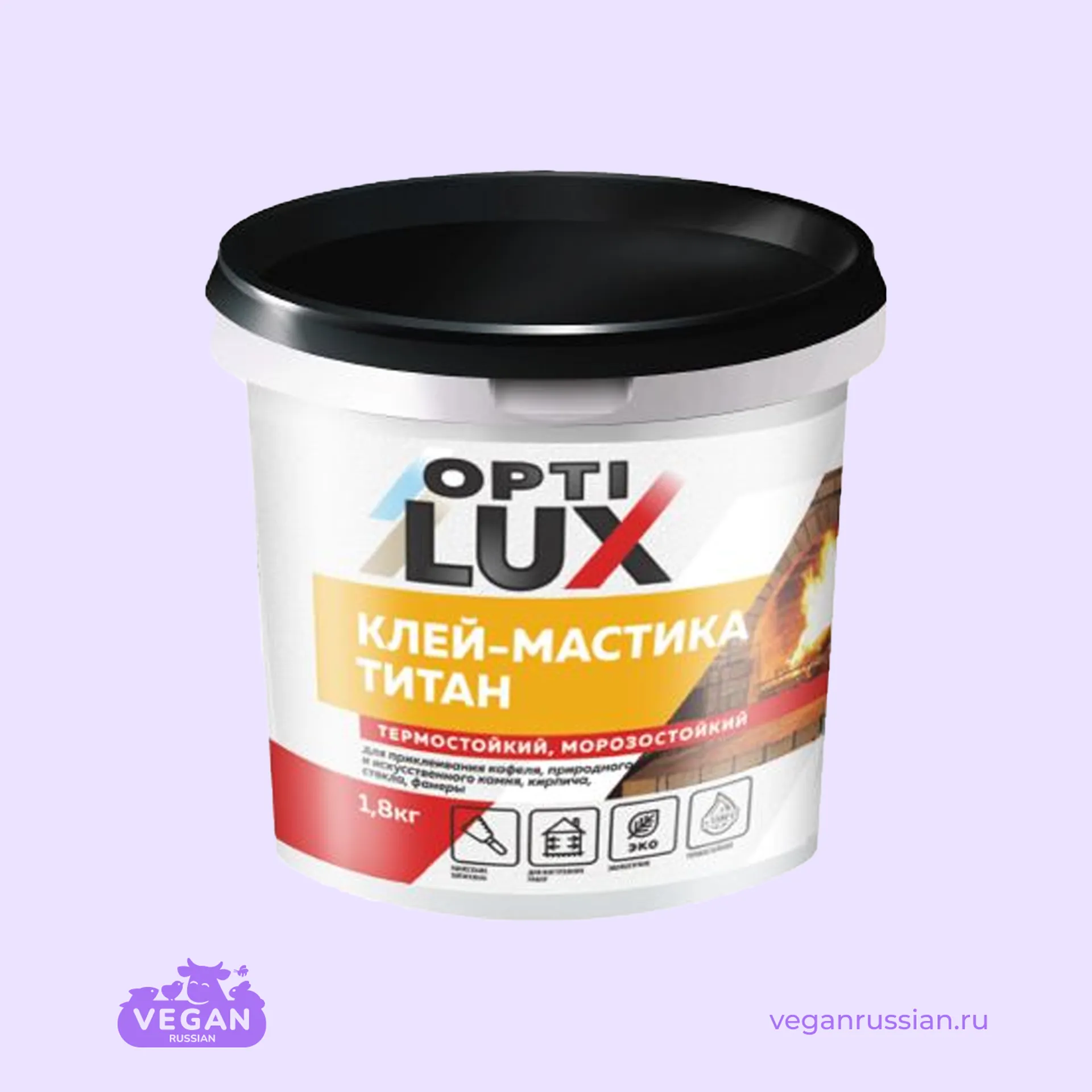 Клей-мастика Титан термостойкая OptiLUX 1,8-9 кг