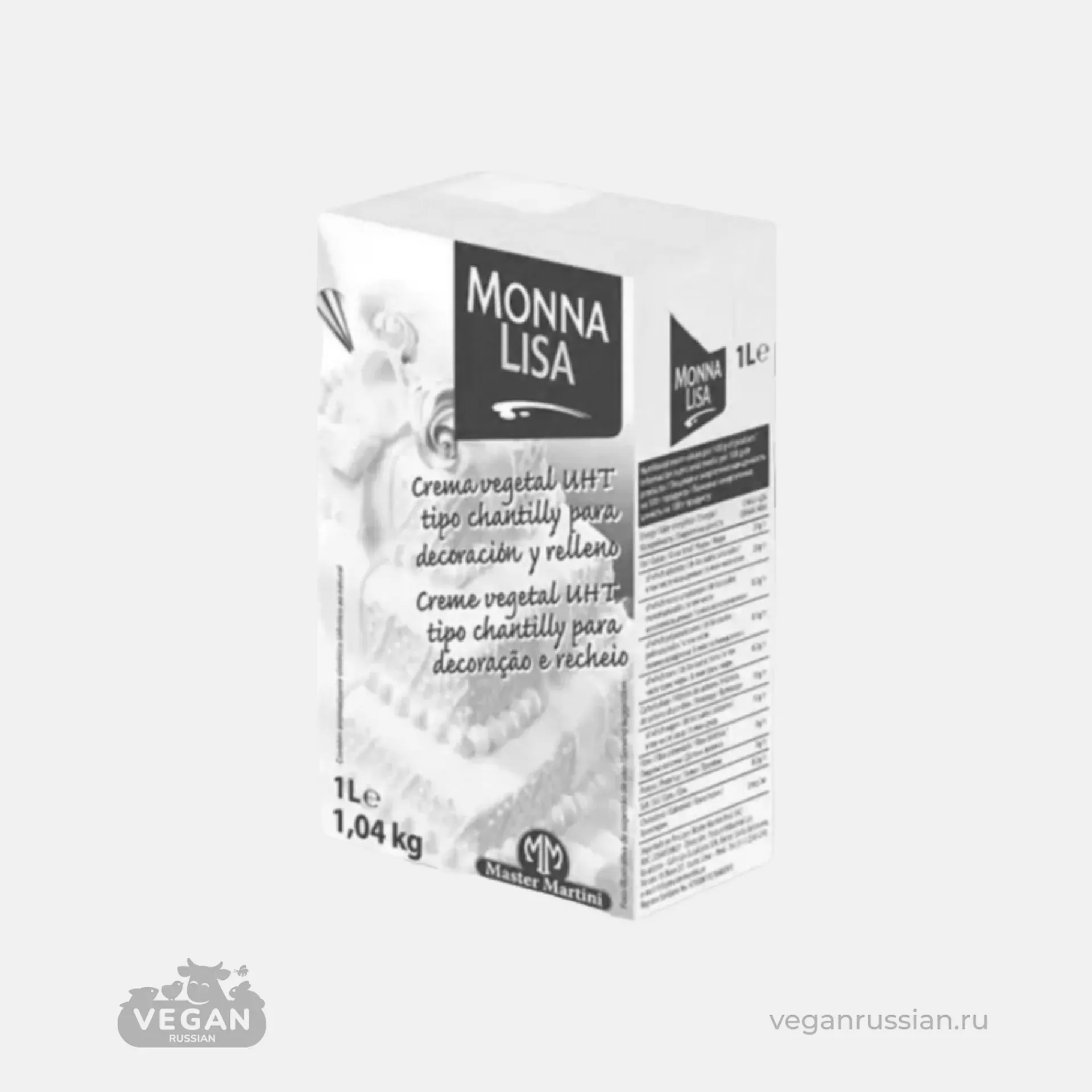 Архив: Крем для взбивания Monna Lisa Master Martini 28% 1 л