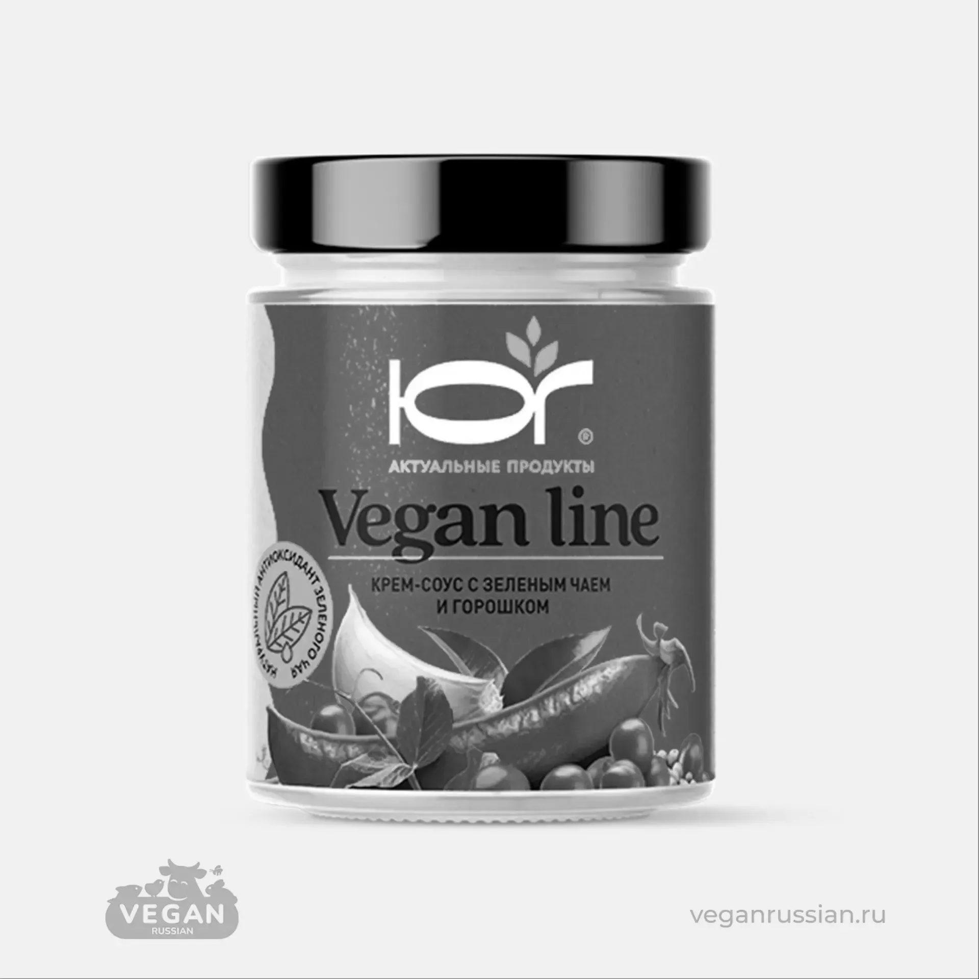 Архив: Крем-Соус с зелёным чаем и горошком Vegan Line ЮГ 240 мл