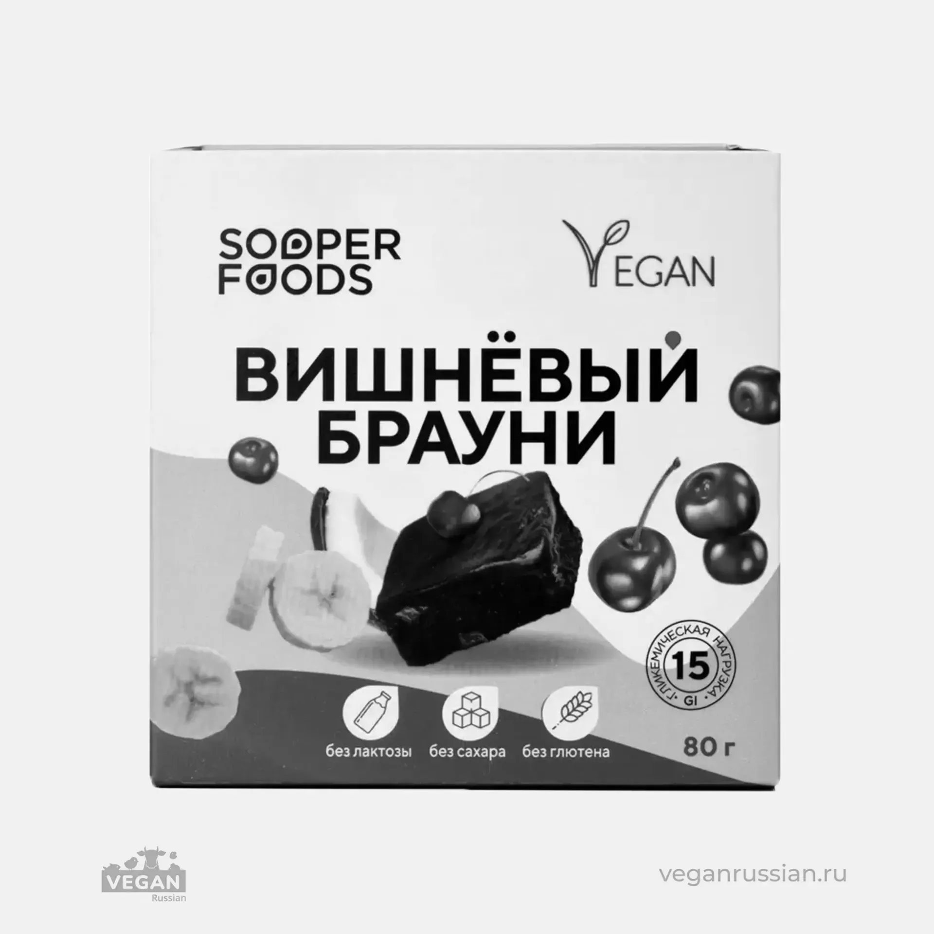 Архив:Вишневый брауни Sooperfoods 100 г