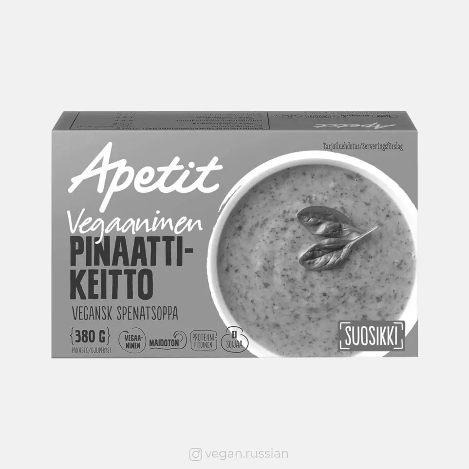Архив: Суп из шпината Apetit 380 г