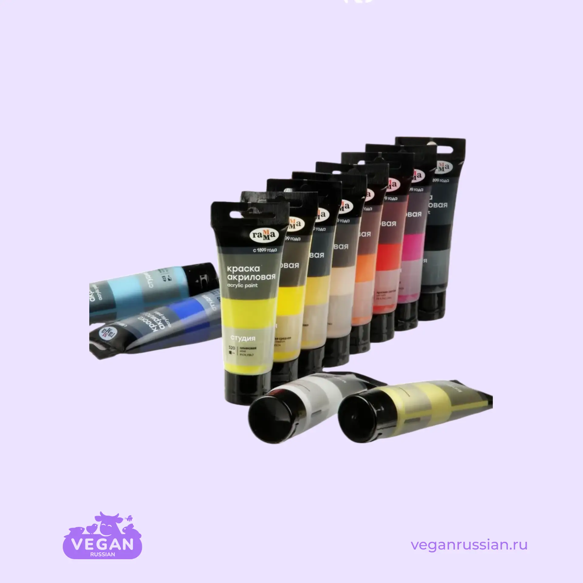 Краски акриловые художественные для рисования Гамма