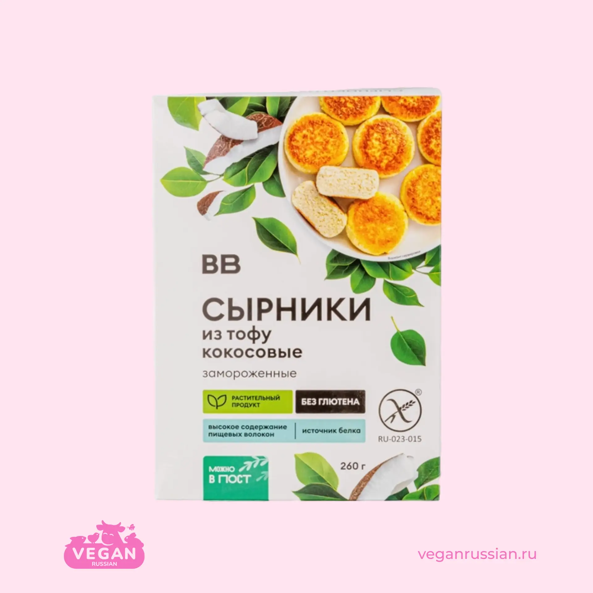Сырники из тофу кокосовые без глютена ВкусВилл 260 г