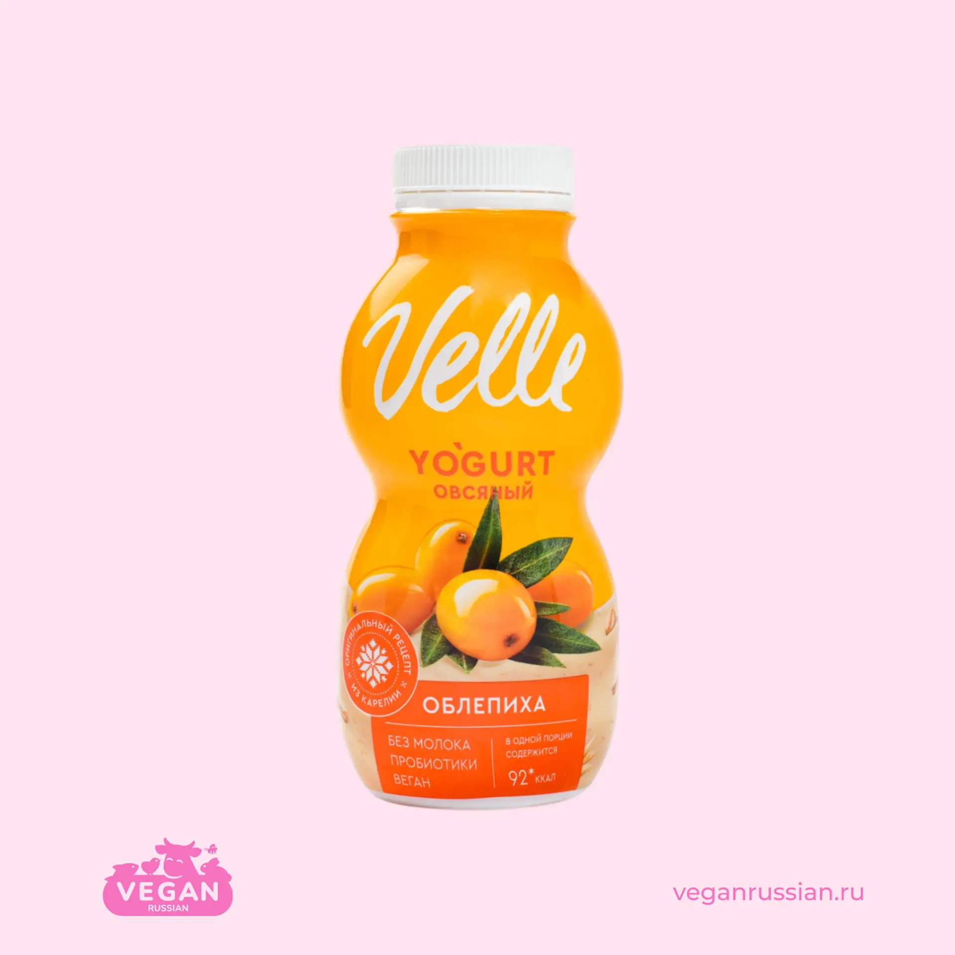 Йогурт овсяный питьевой Облепиха Velle 230 мл