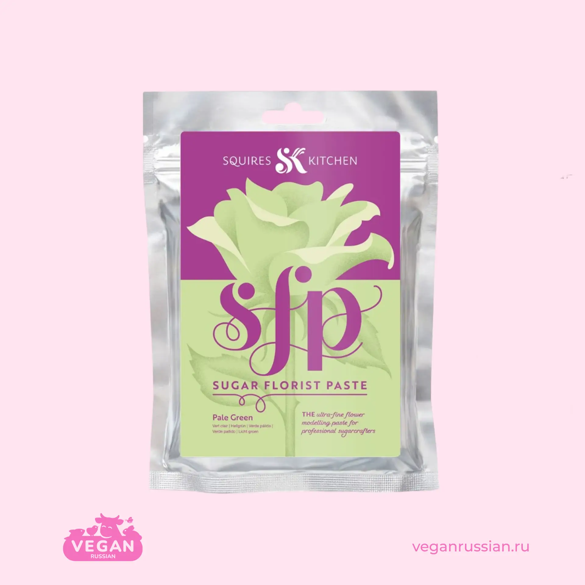 Паста сахарная для кондитерской флористики Squires Kitchen 100-200 г (список)