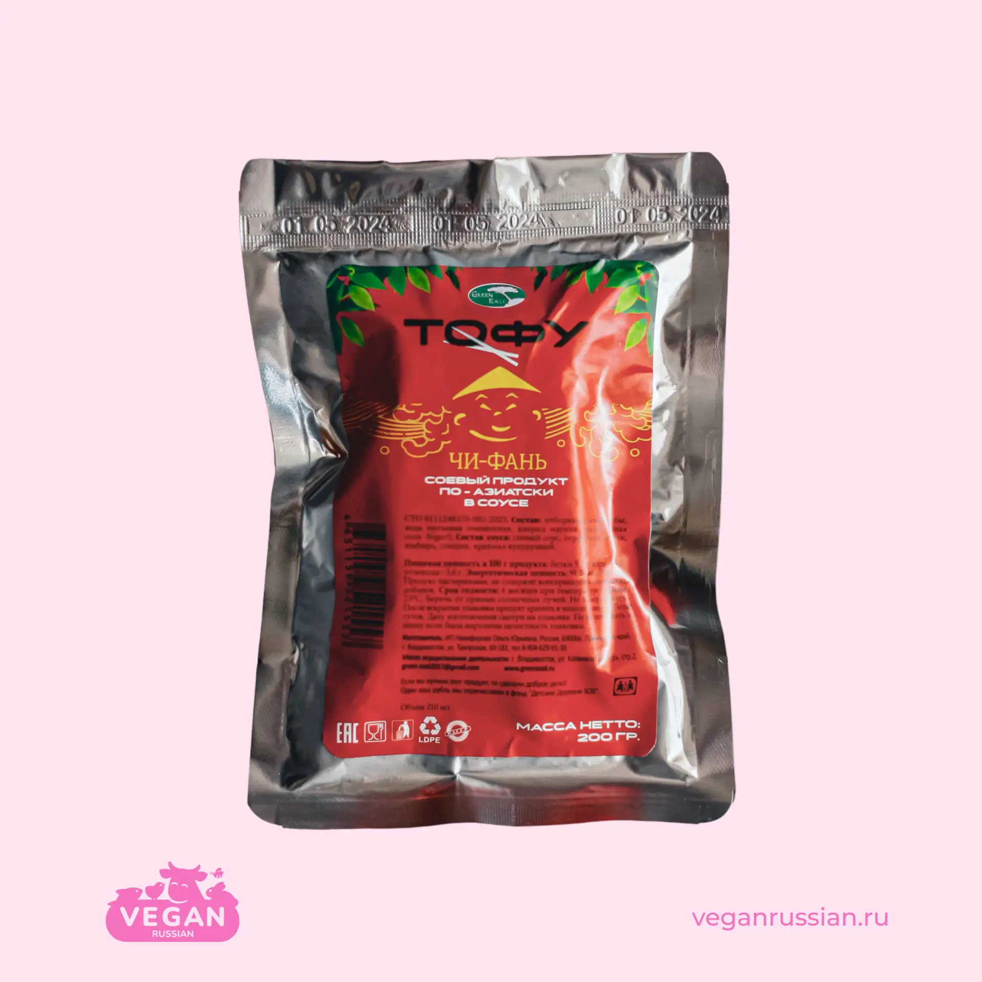 Тофу в кисло-сладком соусе по-азиатски Green East 200 г