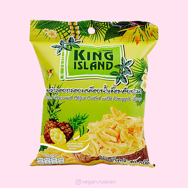 Чипсы кокосовые с ананасом King Island 40 г