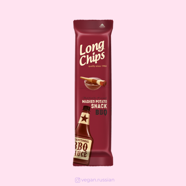 Чипсы картофельные со вкусом барбекю LONG CHIPS 75 г