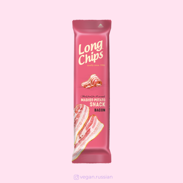 Чипсы картофельные со вкусом бекона LONG CHIPS 75 г