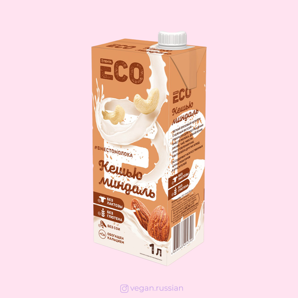 Молоко из миндаля с березовым соком Лента Eco 1 л