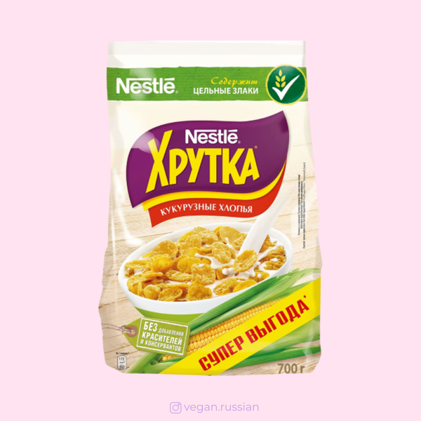 Хлопья Кукурузные хрустящие с кальцием Хрутка 700 г