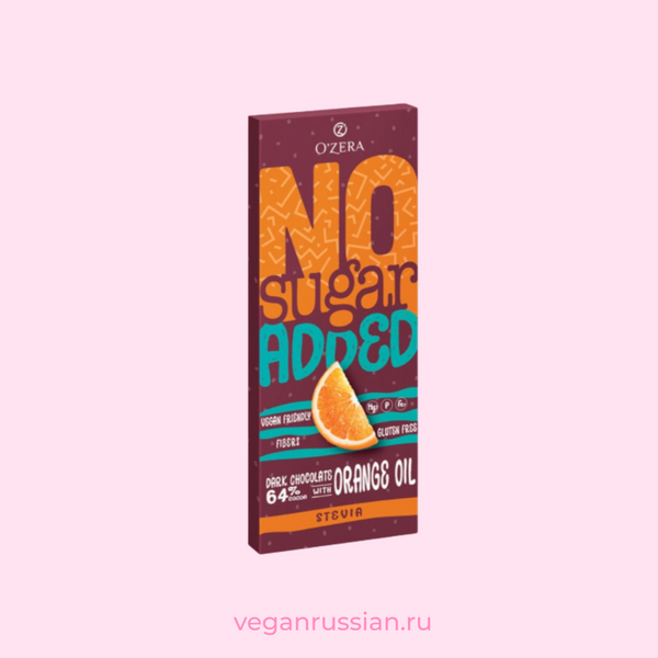 Горький шоколад No sugar added Dark&Orange O'ZERA 90 г