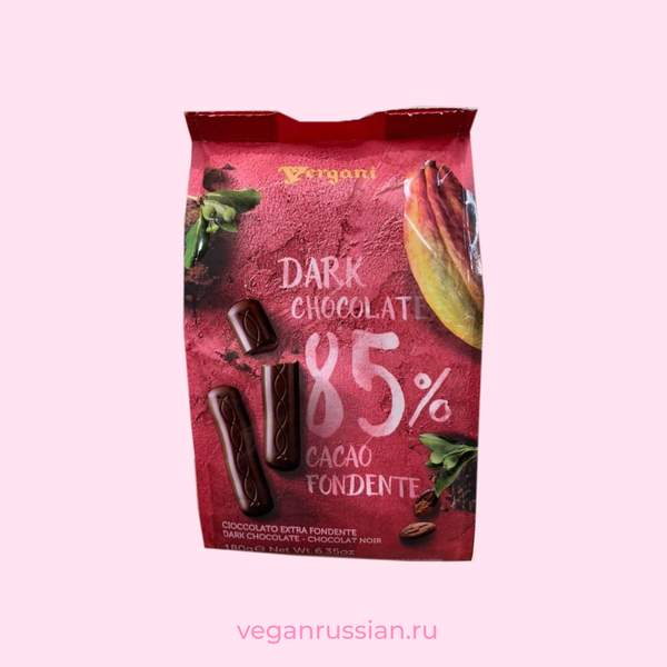 Шоколадные конфеты dark chocolate 80% Vergani 180 г