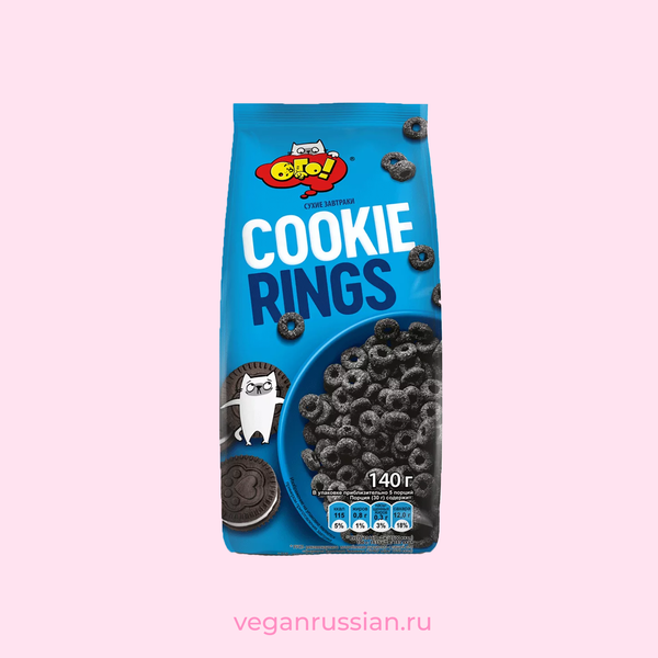 Сухой завтрак Cookie rings ОГО! 140 г