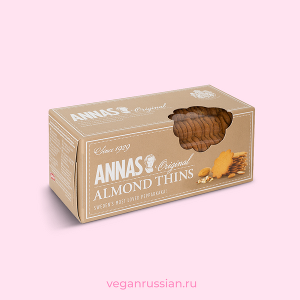 Печенье тонкое со вкусом миндаля Annas Original 150 г
