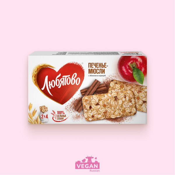 Печенье-мюсли с яблоком и корицей Любятово 120 г
