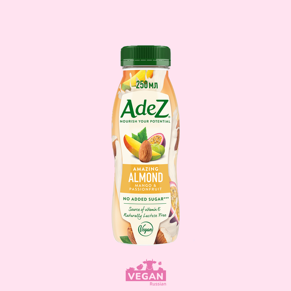Молоко миндальное манго и маракуйя AdeZ 250-800 мл