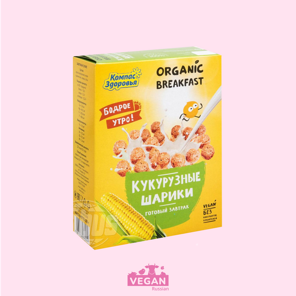 Кукурузные шарики Organic breakfast 100 г