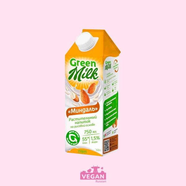Миндальное молоко Green Milk 0,75 л