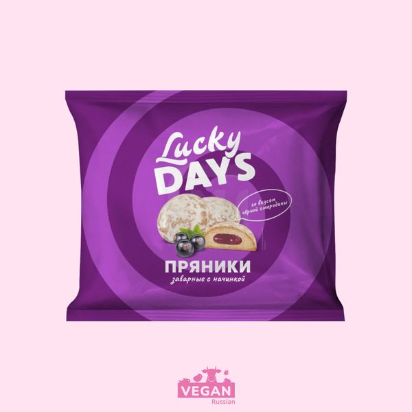Пряники со вкусом черной смородины Lucky Days 300 г