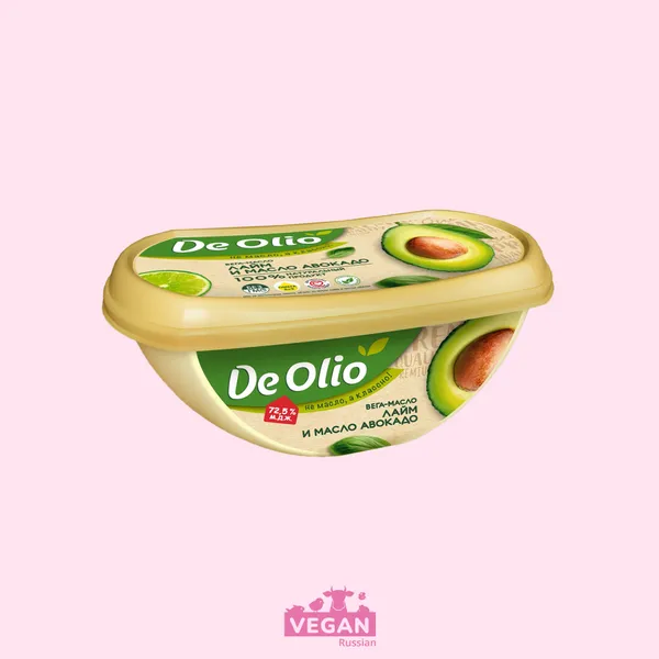 Вега-масло лайм и масло авокадо De Olio 72,5% 250 г
