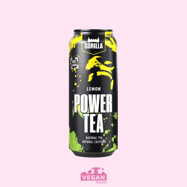 Напиток энергетический Gorilla Power Tea Lemon 0,45 л