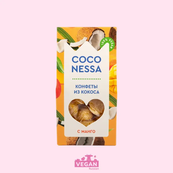 Конфеты из кокоса с манго Coconessa 90 г