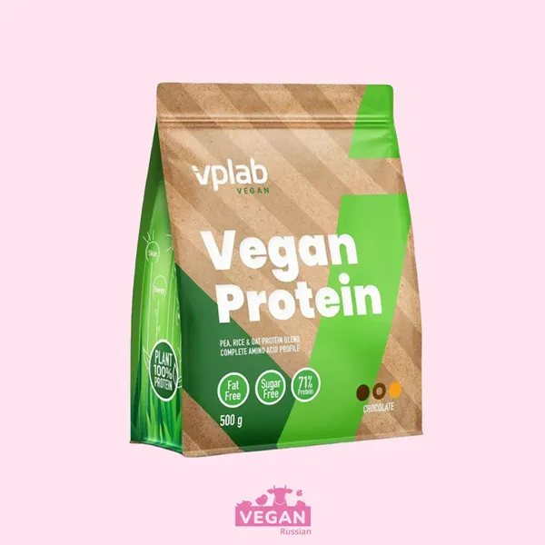 Протеин веганский Шоколад  VPLab Vegan 500 г
