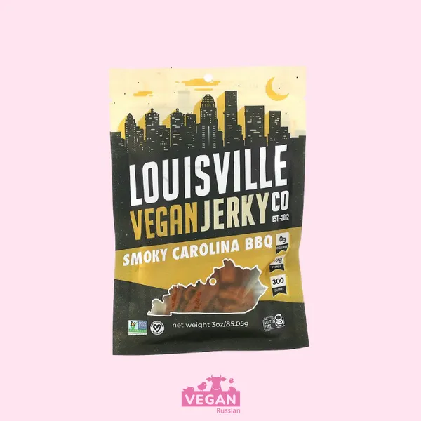 Джерки со вкусом барбекю Louisville Vegan Jerky Co 85 г