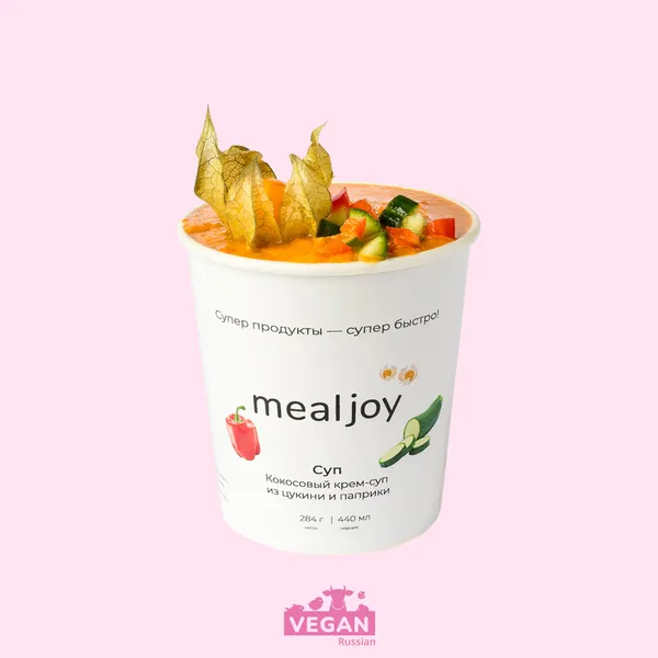 Крем-суп кокосовый из цуккини и паприки Mealjoy 440 мл