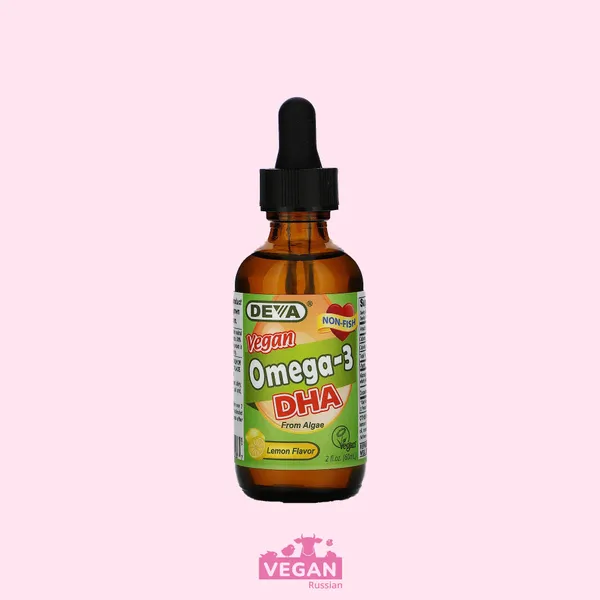 Омега-3 ДГК 250 мг с лимонным вкусом Deva 60 мл