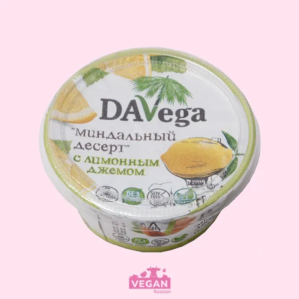 Крем Миндальный десерт с лимонным джемом DaVega 140 г