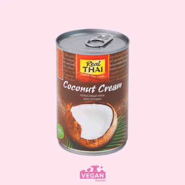 Сливки кокосовые для готовки Real Thai 400 мл