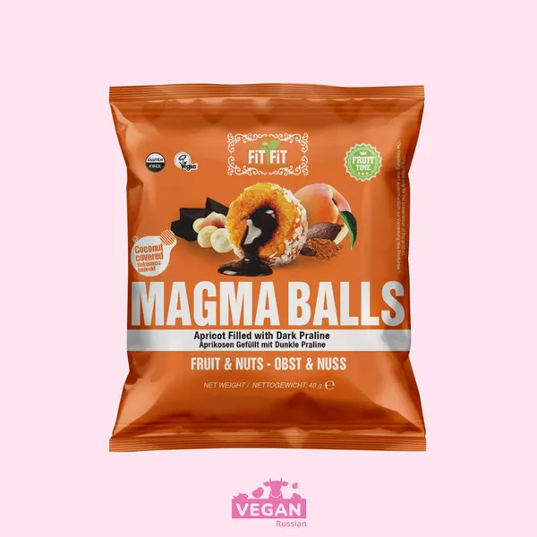 Конфеты Курага с темным пралине Magma Balls 48 г